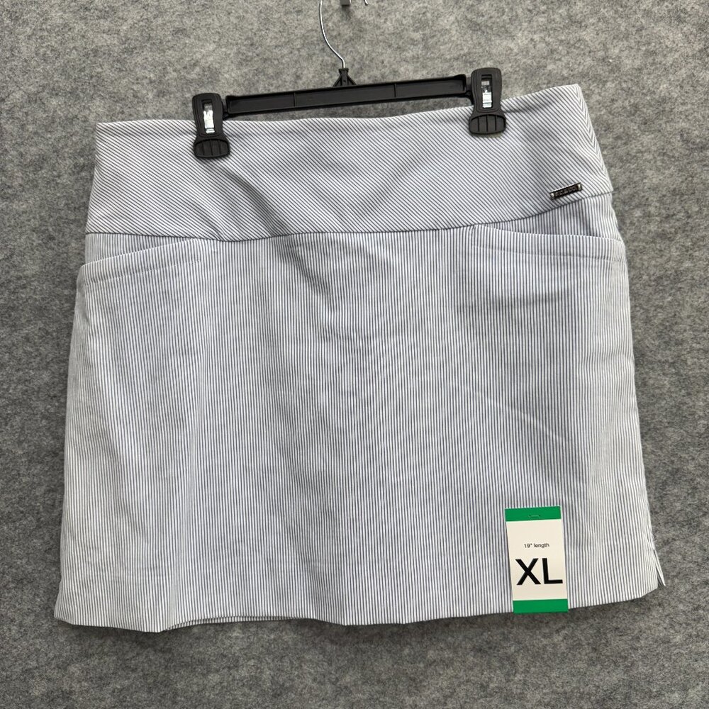 S.C. & Co. Women Activewear Pull On Skort Shorts Golf Tennis White Size XL, NEW